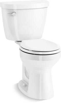 1.28 gpf Round Two Piece Toilet in White