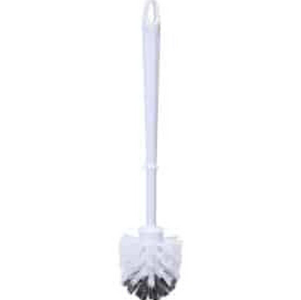 Nexstep Commercial Products White Polypropylene Spiral Bowl Brush and Caddy in White 