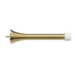 Spring Doorstop 4 in. Tapered Profile in Polished Brass (Pack of 5)