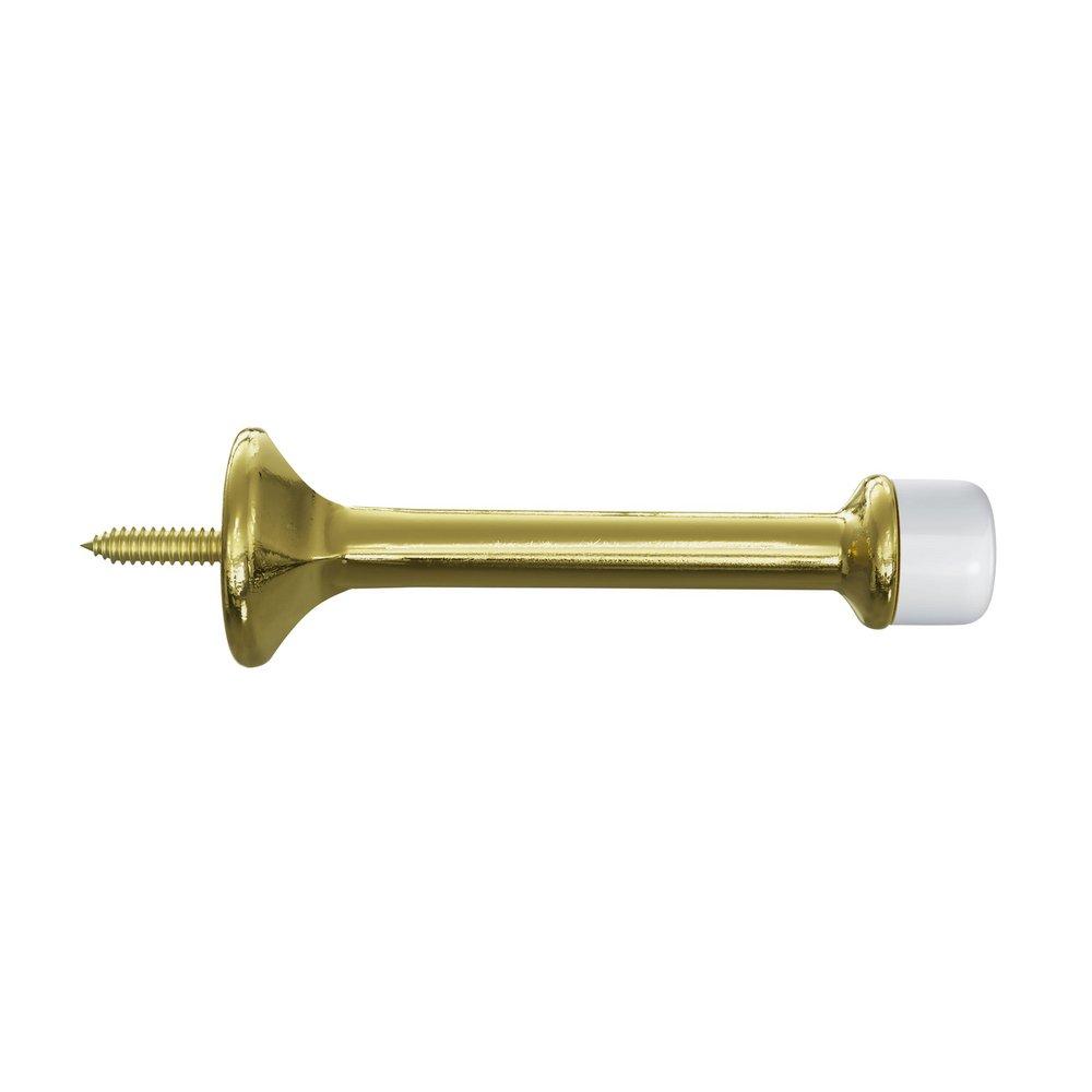 Rigid Doorstop 3 in. Thin Profile in Polished Brass (Pack of 10) 
