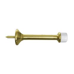 Rigid Doorstop 3 in. Thin Profile in Polished Brass (Pack of 10)