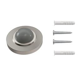 Doorstop Wall Bumper Dome Style in Satin Nickel