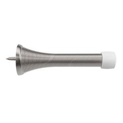 Spring Doorstop 3 in. Tapered Profile in Satin Nickel (Pack of 5)
