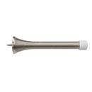 Spring Doorstop 4 in. Tapered Profile in Satin Nickel