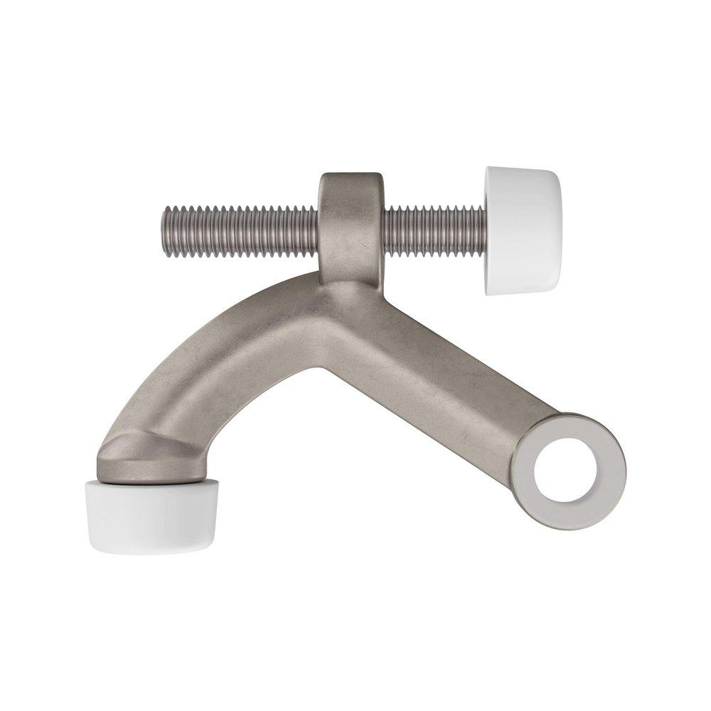 Solid Brass Hinge Pin Doorstop  in Satin Nickel 