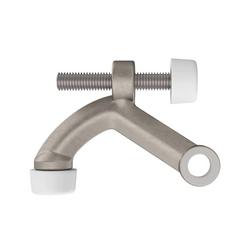 Solid Brass Hinge Pin Doorstop in Satin Nickel