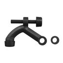 Solid Brass Hinge Pin Doorstop  in Matte Black 