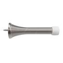 Spring Doorstop 3 in. Tapered Profile in Satin Nickel