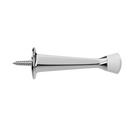 Rigid Doorstop 3 in. Tapered Profile in Polished Chrome