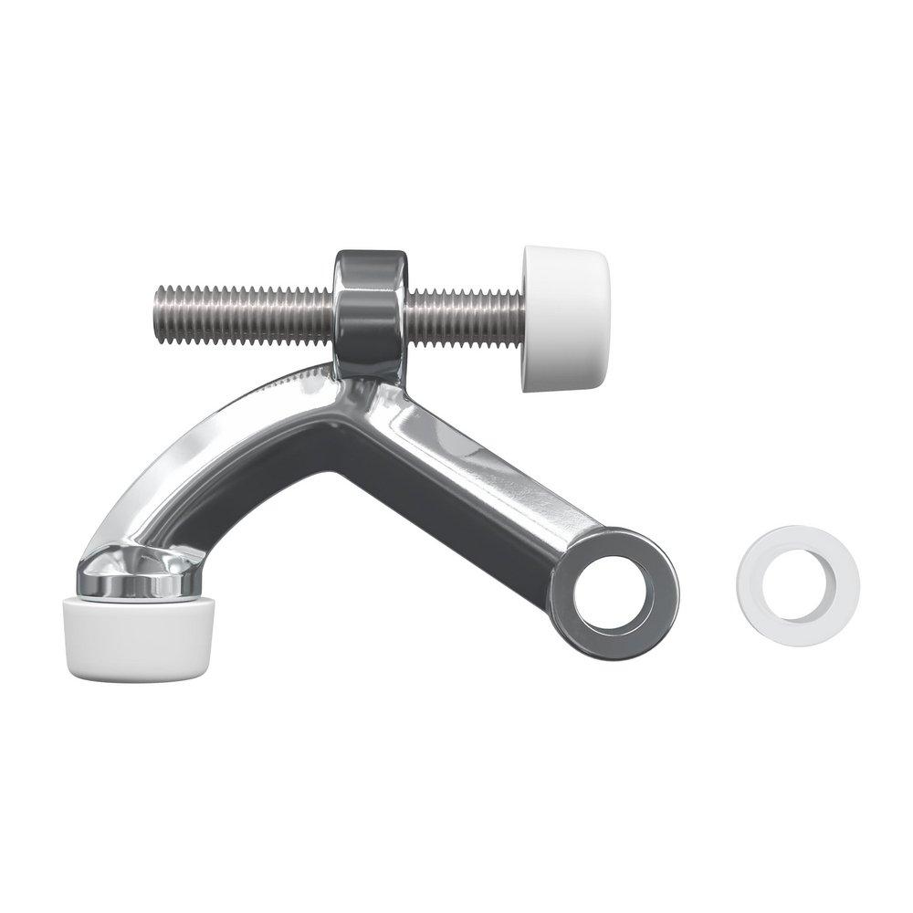Solid Brass Hinge Pin Doorstop  in Polished Chrome 