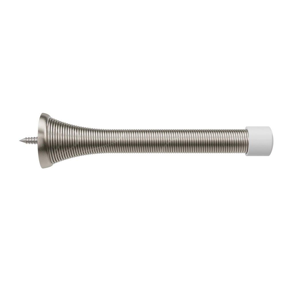 Spring Doorstop 4 in. Tapered Profile in Satin Nickel (Pack of 5) 