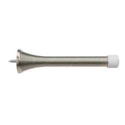 Spring Doorstop 4 in. Tapered Profile in Satin Nickel (Pack of 5)