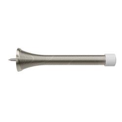 Spring Doorstop 4 in. Tapered Profile in Satin Nickel (Pack of 5)
