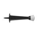 Westcraft Matte Black Rigid Doorstop 3 in. Tapered Profile 