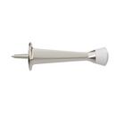 Westcraft Satin Nickel Rigid Doorstop 3 in. Tapered Profile 