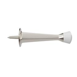 Rigid Doorstop 3 in. Tapered Profile in Satin Nickel (Pack of 5)