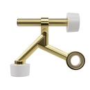 Hinge Pin Doorstop Standard in Polished Brass