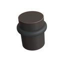 Solid Brass Doorstop Floor Mounted 1.5 in. tall in Oil Rubbed Bronze 