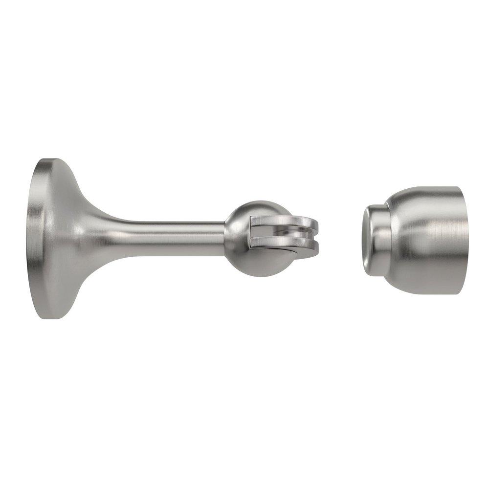 Magnetic Hold Open Doorstop in Satin Nickel 