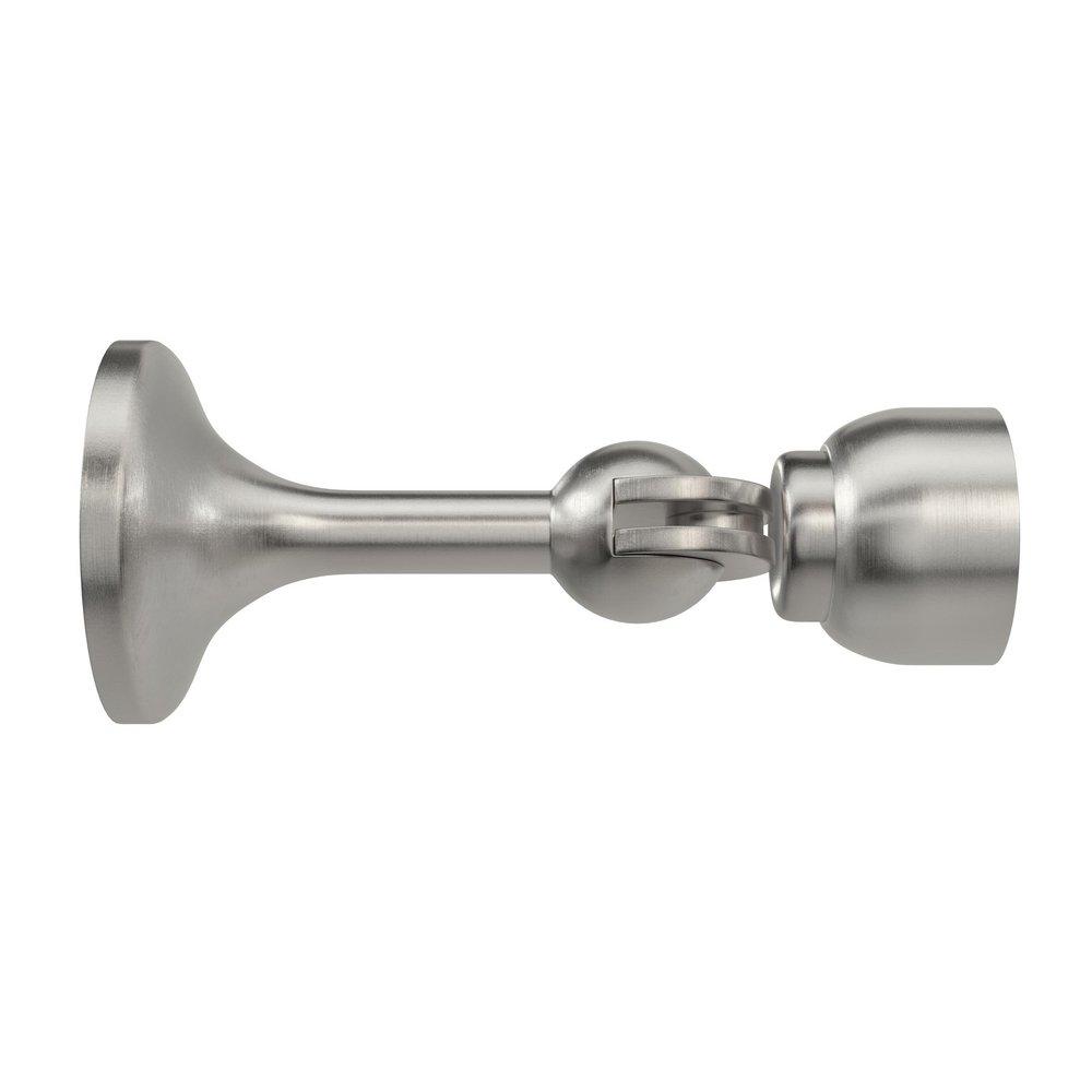Magnetic Hold Open Doorstop in Satin Nickel 