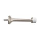 Rigid Doorstop 3 in. Thin Profile in Satin Nickel