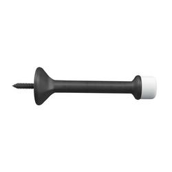 Rigid Doorstop 3 in. Thin Profile in Matte Black
