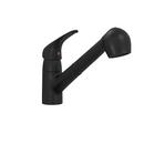 Single Handle Pull Out Kitchen Faucet in Matte Black 