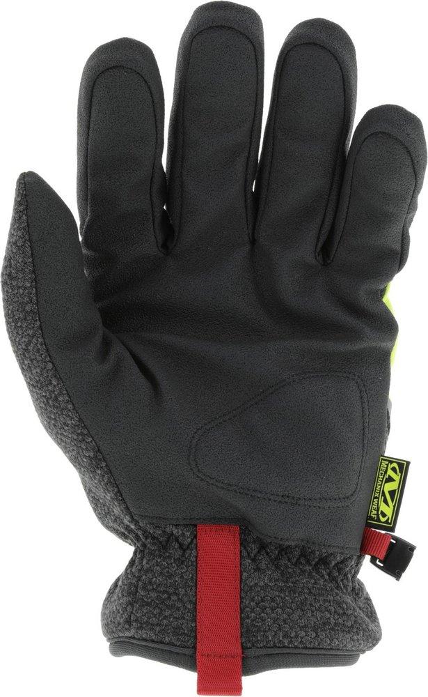 Mechanix Wear Black Plastic Palm, Synthetic Fiber and Synthetic Leather Reusable Cut Resistant Winter Gloves in Black and Hi-Viz Yellow 