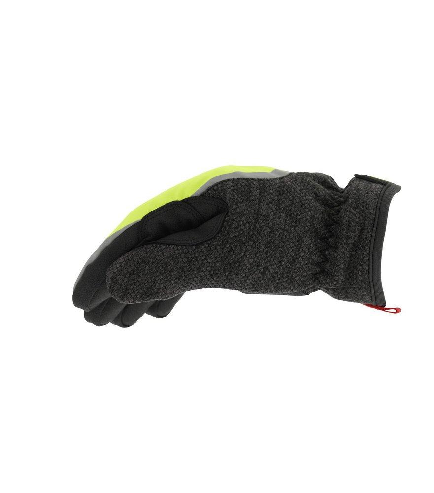 Mechanix Wear Black Plastic Palm, Synthetic Fiber and Synthetic Leather Reusable Cut Resistant Winter Gloves in Black and Hi-Viz Yellow 
