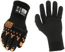 Size L Acrylic and Rubber Lining Reusable Impact Resistant Gloves in Black