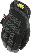 Mechanix Wear Grey Fleece, Plastic, Synthetic Fiber and TPR Reusable Winter Gloves in Grey and Black 