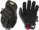Size M Fleece, Plastic, Synthetic Fiber and TPR Reusable Winter Gloves in Grey and Black