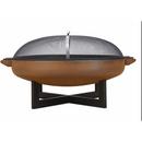 La Porte 37 Inch Wide Free Standing Wood Burning Round Fire Pit 