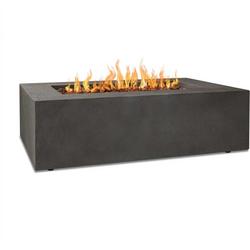 Baltic Rectangle Propane Fire Table in Glacier Gray by Real Flame