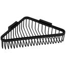6-33/50 in. Corner Shower Basket in Matte Black