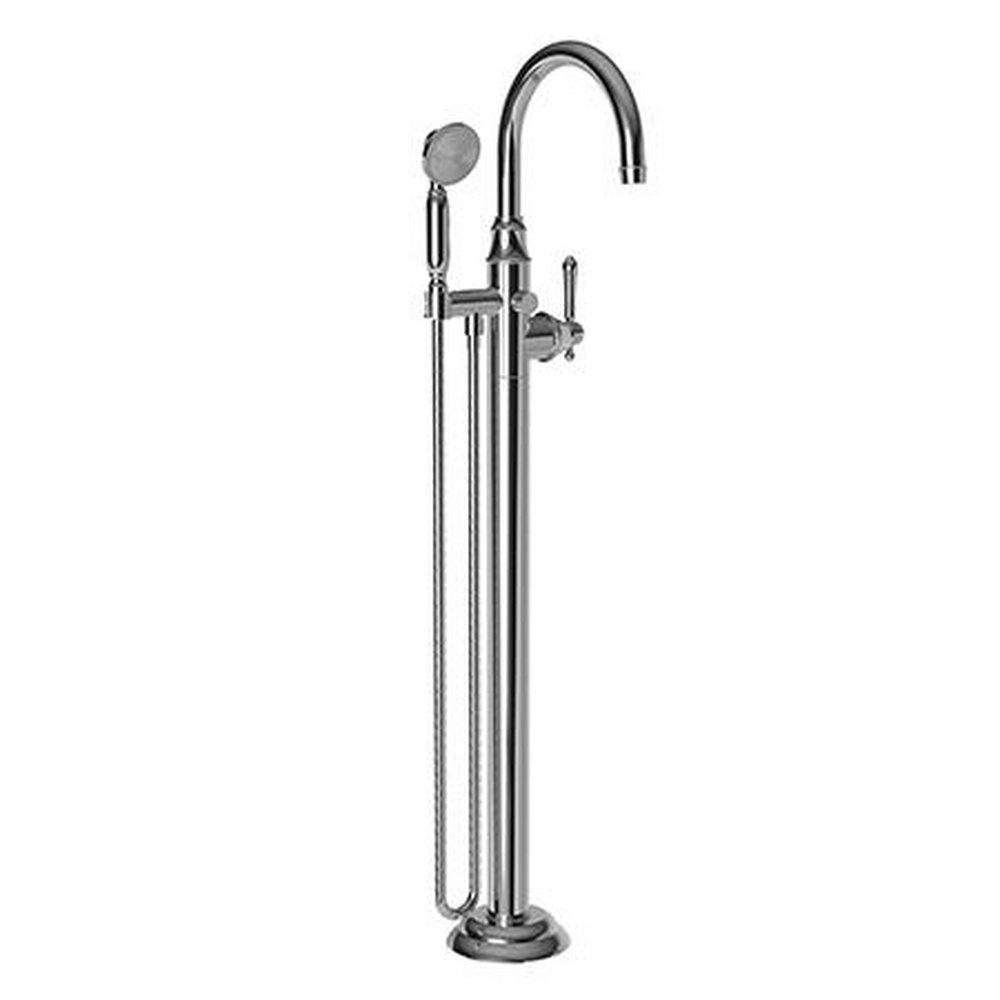 Newport Brass Polished Chrome Lever Floor Mount Filler 