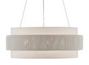 Currey and Company Beige/Sugar White 11-3/4 in. 60W 1-Tier 6-Light Transitional Chandelier 