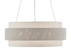 11-3/4 in. 60W 1-Tier 6-Light Transitional Chandelier in Beige with Sugar White