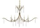 98-1/2 in. 60W 5-Light 1-Tier Chandelier in Rustic Gold