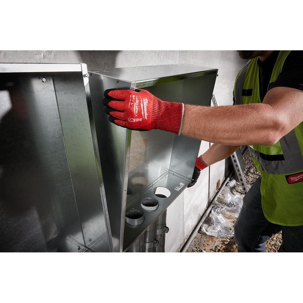 Milwaukee&reg; Black Plastic Automotive, Specialty, Recreation, Outdoor, Multi-Purpose, Motorsports, Mechanic, Law Enforcement, Industrial Safety, Hardware, Gardening, Construction, Work Gloves 
