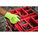 Milwaukee&reg; Lime Plastic Small Parts Handling Gloves in Lime and Black 