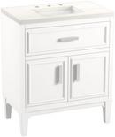 30-7/16 in. Floor Mount Vanity in White 
