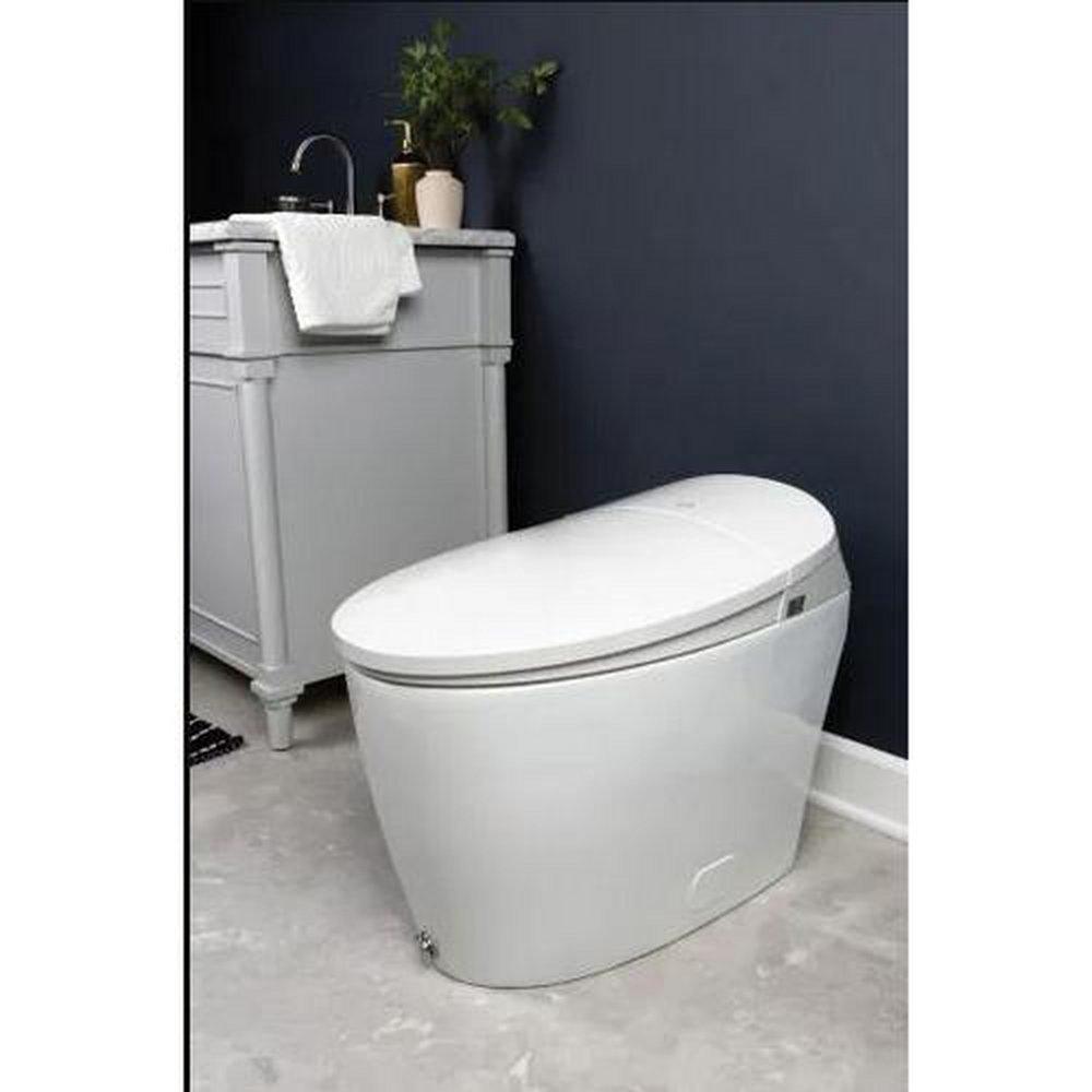 Bemis White 1.28 gpf Elongated One Piece Toilet 