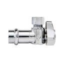 1/2 x 3/8 in. Press x Compression Angle Supply Stop Valve in Chrome 
