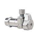 1/2 x 1/4 in. Press x Compression Angle Supply Stop Valve in Chrome