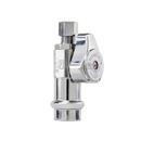 1/2 x 1/4 in. Press x Compression Straight Supply Stop Valve in Chrome 