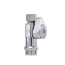 1/2 x 3/8 in. Press x Compression Straight Supply Stop Valve in Chrome