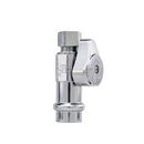 1/2 x 3/8 in. Press x Compression Straight Supply Stop Valve in Chrome 