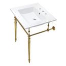 Kingston Brass White Console Bathroom Sink 