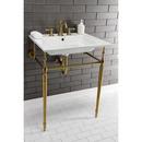Kingston Brass White Console Bathroom Sink 